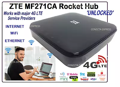 ZTE MF271 Wireless 4G LTE Router Unlocked T-Mobile Tello Mint AT&T • $29.99