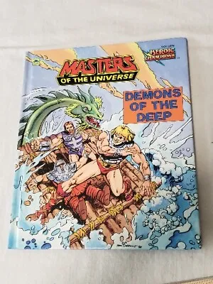 Vintage MASTERS OF THE UNIVERSE DEMONS OF THE DEEP GOLDEN BOOK 1985 R.L. STINE • $19.99