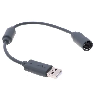 Wired Controller USB Breakaway Adapter Cable Cord For Xbox 360 Gray 23 ZT • $5.72