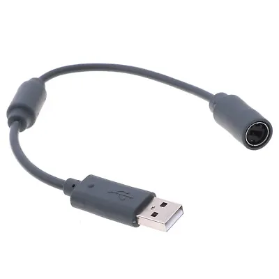 Wired Controller USB Breakaway Adapter Cable Cord For Xbox 360 Gray 23cYNFY.ou • $2.69