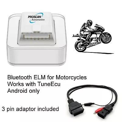 Motorcycle Bluetooth OBD Diagnostic Cable Fits Moto Guzzi Breva 1100 • $37.24