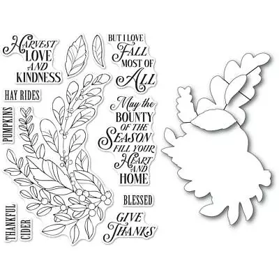 Memory Box  HARVEST LOVE AND KINDNESS  Clear Stamps + Dies Set Bundle MSRP $48 • $39.95