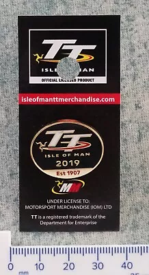 2019 TT Isle Of Man IOM Motorcycle Bike Racing Enamel Badge Pin Lapel • £5.99