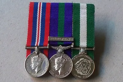 Rhodesia Miniature Group Of Medals Palestine 1945-48 Commemorative Rhodesian • £45