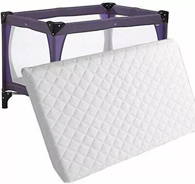 Travel Cot Mattress For Grace Redkite Mamas & Papas + Zipper Cover 95 X 65 X 5cm • £14.99