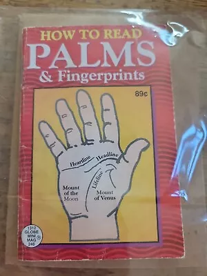 How To Read Palms &Fingerprints 1312 Globe Mini Mag 245 • $10.45