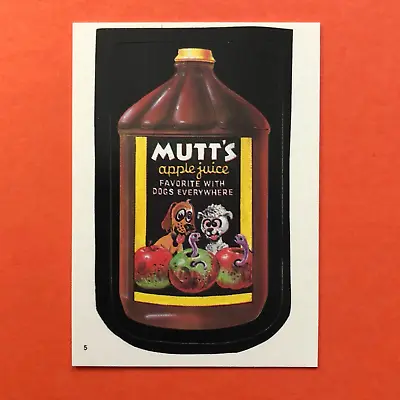 1986 Wacky Packages Mutt's Apple Sauce #5 Topps Album Sticker Motts Satire • $2.49