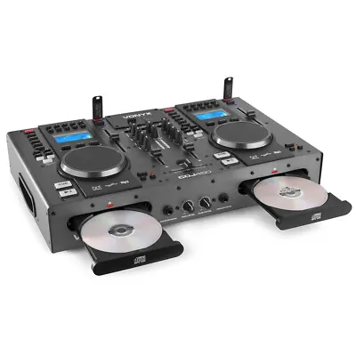 £509 • Buy CDJ-450 Dual Twin CD USB Player DJ Desk Mixer With Bluetooth Jog Wheels CUE