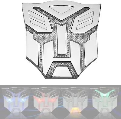 Solar Transforming Auto Robot Auto Emblem Self-Illuminated Badge 3D Sticker Car • $13.99