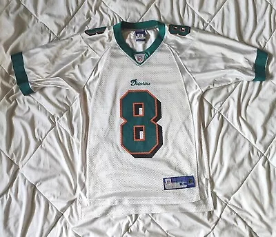 Dante Culpepper #8 Miami Dolphins Away Reebok NFL Football Jersey - Men's S • $18.74