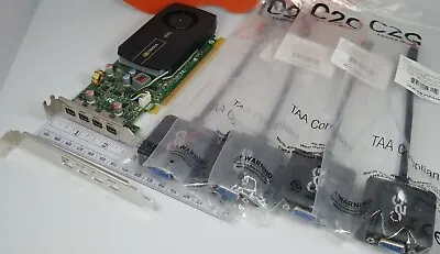 Nvidia NVS 510 Mini DisplayPort 4X Monitor VGA Adapters Windows 10 Video Card • $40.91