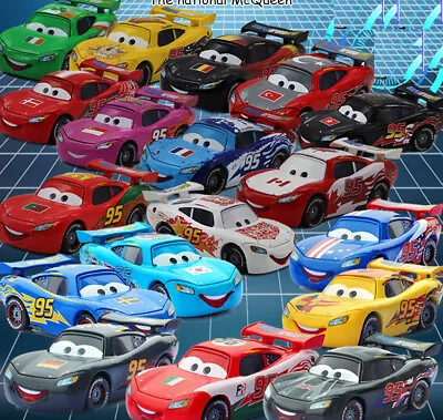 National Maikun McQueen Disney Cartoon Pixar Cars Diecast Toy Birthday 1:55 • $12.69