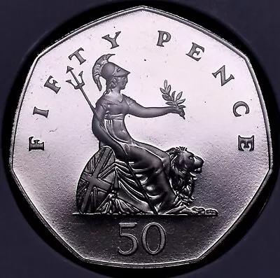 Great Britain ~50 New Pence Coin ~ 1988 ~ Elizabeth II ~ Gem Proof ~ UNC ~ *N263 • $5