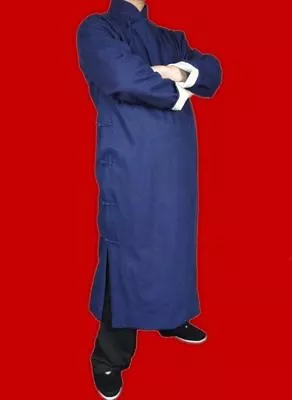 Fine Linen Kung Fu Martial Arts Tai Chi Long Coat Robe XS-XL Tailor Custom Made • $145