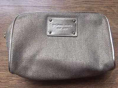 Michael Kors Small Woven Make Up Bag Case Used Once • £19.95