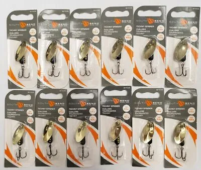 $16.99 • Buy 12 Trout Panfish Spinners Lot - Dozen 3/8oz South Bend Techny Spin Fishing Lures