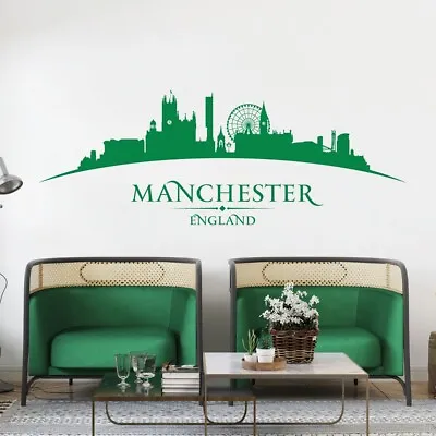 £20.99 • Buy Manchester England City Skyline - Cathedral, Wheel, Beetham Tower - Bedroom L...