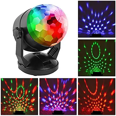 £15.99 • Buy Mini Sound Activated Party Lights Battery Powered/USB Portable RGB Disco Ball Dj