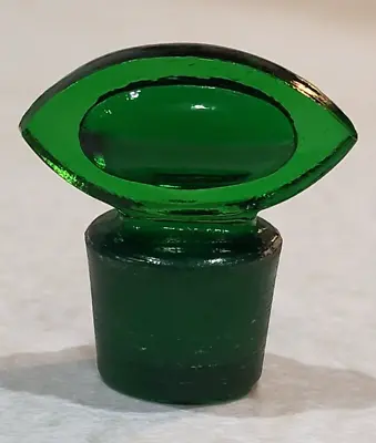 Antique Green Glass Stopper For Colgate & Co Bottle • $13