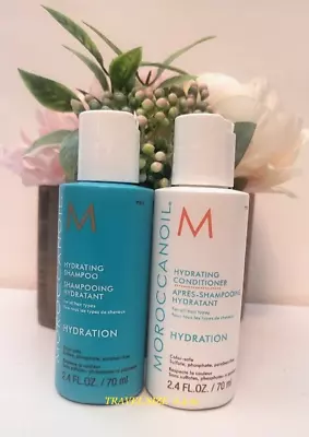 Moroccanoil HYDRATING Shampoo & Conditioner 2.4 Oz  DUO **Travel Size**AUTHENTIC • $21.95