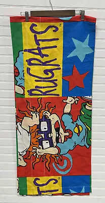 Vintage Nickelodeon Rugrats Valance Curtain 82 X18  1996 Colorful 90s Characters • $8.99