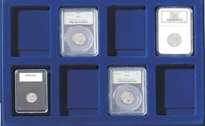 2 Coin Slab Trays Holders For Certified Graded NGC PCGS ICG For Lighthouse Boxes • $17.94