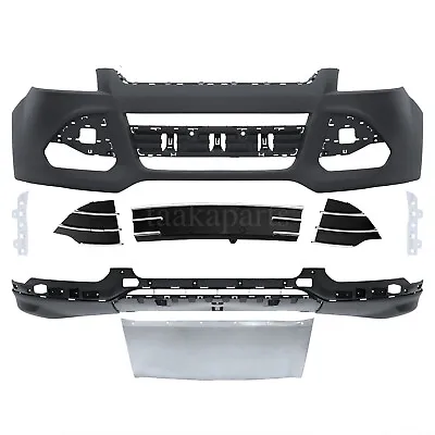 Front Bumper Cover W/Valance Skit Plate Grille Grill For 2013-2016 Ford Escape • $249.99