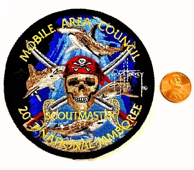 BSA MOBILE AREA COUNCIL 2017 Jamboree OA 322 PIRATE SCOUTMASTER PATCH GUY HARVEY • $127.99