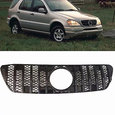 1x Front Grille Bumper Grill Black For 1999-2004 2002 2003 Mercedes-Benz W163 ML • $100.30