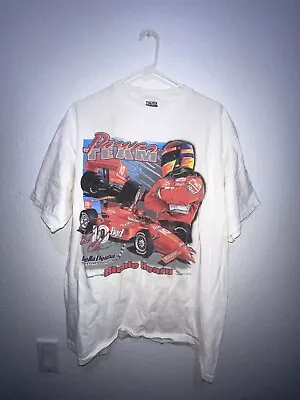 Rickie Hearn Vintage 1999 Mens Sz XL Budweiser Shirt White Double Sided Indy 500 • $35