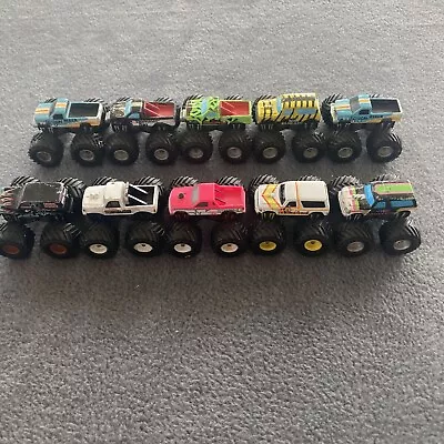 1990 Micro Machines Monster Truck Lot Of 10 Grave Digger Clydesdale Etc Picture • $125