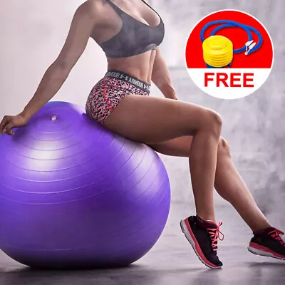 VIVVA Gym Yoga Ball Home Exercise Pilates Equipment Fitness Ball 55 65 75 85cm • $17.98