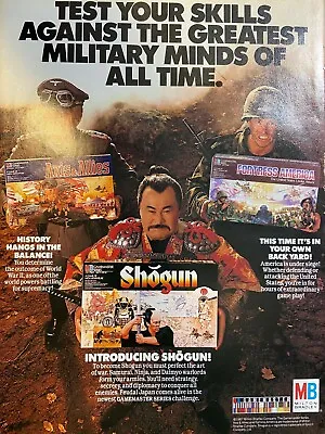 1987 Milton Bradley Games Advertisement Shogun Fortress America Axis & Allies • $12.99