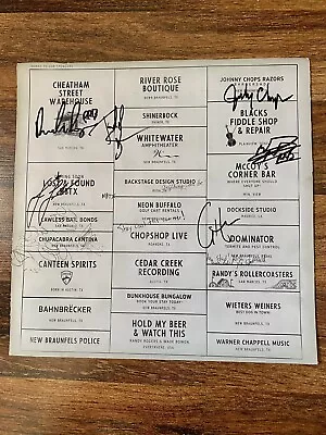 $19.99 • Buy Signed X6 Randy Rogers Band “Homecoming” Promo Vinyl Jacket Insert CODY JOHNSON