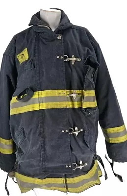 4487 Morning Star Coat Men's Black Vintage Toggle Button Fireman FR Insulated XL • $79.99