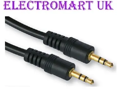 3.5mm Stereo Mini Jack To Jack Lead Cable 2m (gold • £2.90