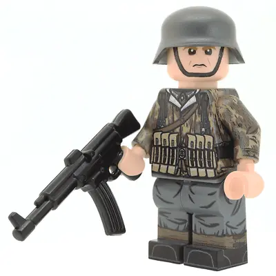 United Bricks WW2 German Splinter Camo Jacket StG44 Military Soldier Minifigure • $35.65