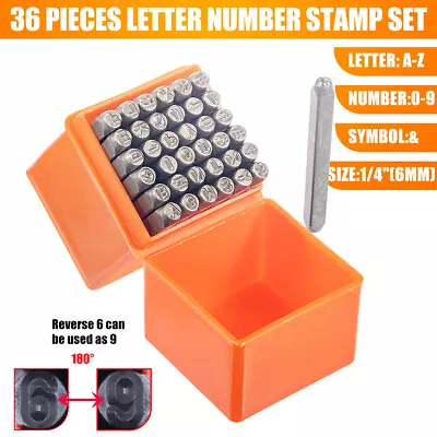 37 Steel Metal Number And Letter Punch Set DIY Tools For Embossing Metal Wood • $17.84