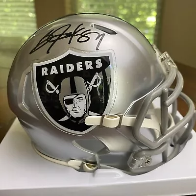 Bo Jackson Signed Autographed Los Angeles Raiders Mini Helmet Bo Hologram • $59