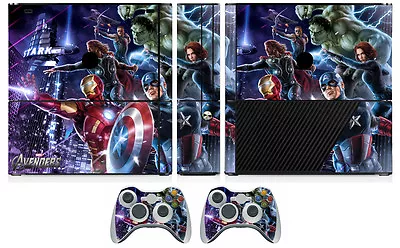 $9.99 • Buy 260 Vinyl Decal Skin Sticker For Xbox360 Slim E And 2 Controller Skins