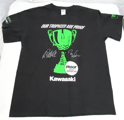 Kawasaki Our Trophies Are Proof  Monster Energy Drink T Shirt Black Size XL • $26.97