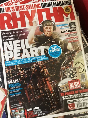 £0.99 • Buy Rhythm Magazine August 2011 Neail Peart , Jason Bonham No Cd