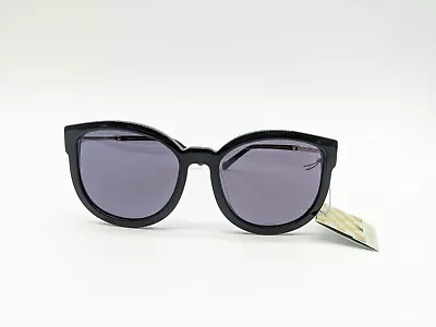 KAREN WALKER Super Hybrid Round Women's Sunglasses UV Protection BLACK-57 Mm • $85