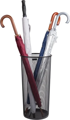 $27.95 • Buy Mind Reader Umbrella Rack Stand For Canes Walking Sticks Umbrellas, Metal Mesh, 