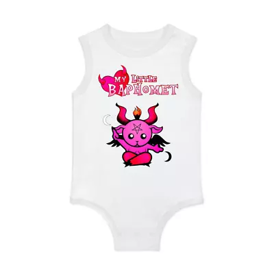 My Little Baphomet Baby Bodysuit | 100% Cotton Goth Punk Occult Pagan • $20