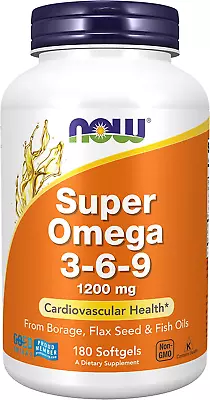 Super Omega 3-6-9 1200 Mg180 Softgels • $56.13