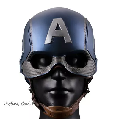 The Avengers 1:1 Captain America Wearable Helmet Mask Props Cosplay Reproduction • $163.10