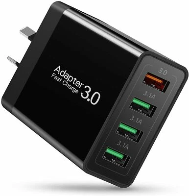 $16.99 • Buy NEW USB Fast Wall Charger Adapter 4 Port AC 33W Power For IPhone Samsung AU