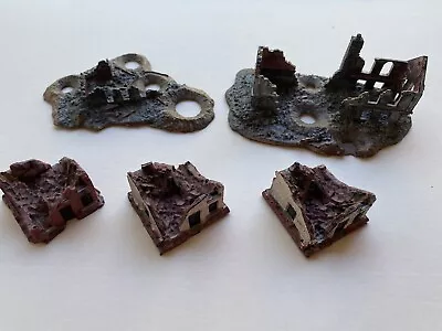 Ruined Buildings  For Wargaming 1/300 Scale Made From Resin Painted • £10