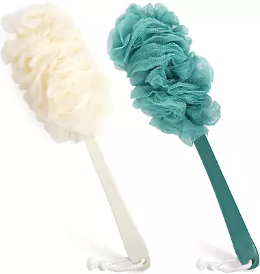 2Pack Back Scrubber For Shower， Loofah Sponge Shower Brush Using Body Exfoliatin • $12.21